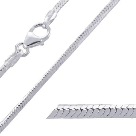 BNH slangenketting in zilver 40 cm x 1,2 mm