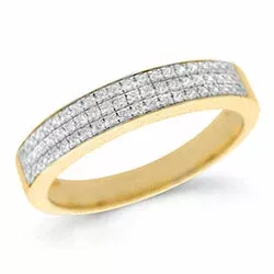 diamant gouden ring in 14 karaat goud 0,18 ct