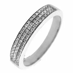 Diamant witgouden ring in 14 karaat witgoud 0,18 ct