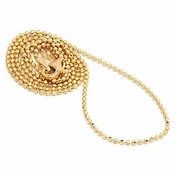kaart kogelketting in verguld sterlingzilver 38 cm x 1,1 mm