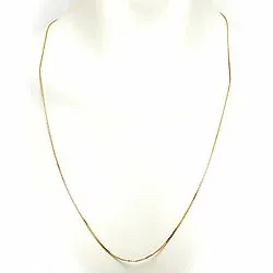 Lange venetiaanse ketting in verguld sterlingzilver 70 cm x 1,2 mm