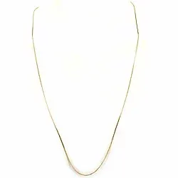 lange venetiaanse ketting in verguld sterlingzilver 80 cm x 1,2 mm