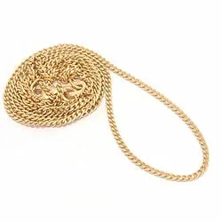 kaart pantserketting in verguld sterlingzilver 38 cm x 1,4 mm