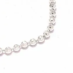 kaart kogelketting in zilver 50 cm x 1,4 mm