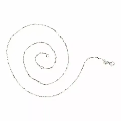 Ankerketting in gerodineerd zilver 38 plus 3cm x 1,4 mm