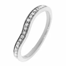 diamant ring in 14 karaat witgoud 0,14 ct