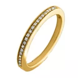 diamant ring in 14 karaat goud 0,09 ct