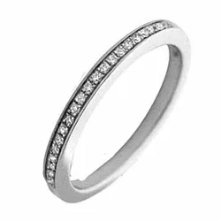Smal diamant ring in 14 karaat witgoud 0,09 ct