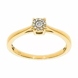 diamant gouden ring in 14 karaat goud 0,05 ct