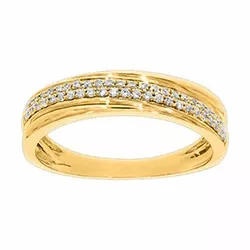 diamant ring in 14 karaat goud 0,20 ct