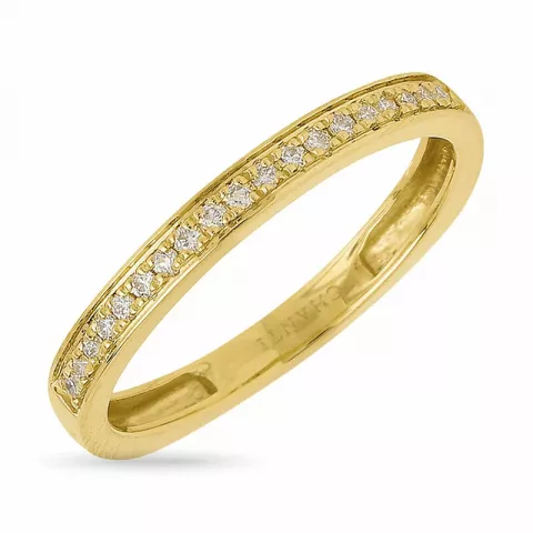 diamant ring in 14 karaat goud 0,13 ct