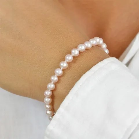 17 cm parel armband met zoetwaterparel.