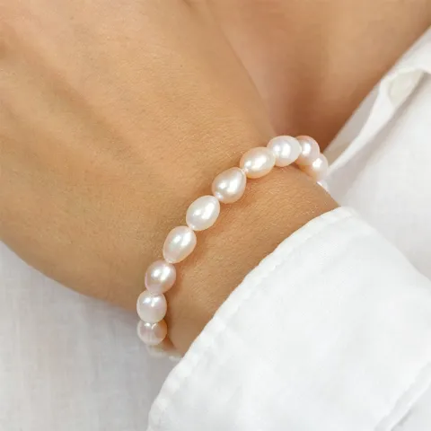16 cm parel armband met zoetwaterparel.