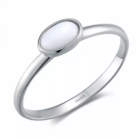 Ovale ring in zilver