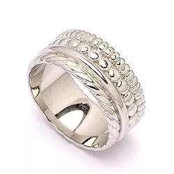 Glanzend zilver ring in zilver