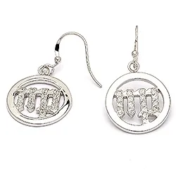 Sterrenbeeld de maagd oorbellen in zilver