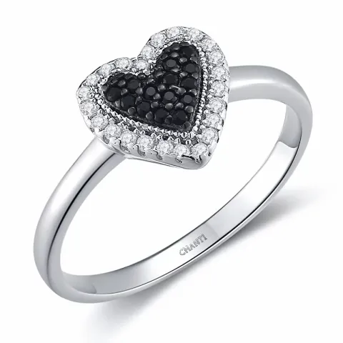 Hart ring in zilver