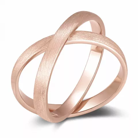 Ring in zilver met een roze coating