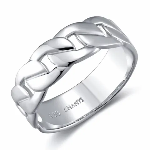 panzer ring in zilver