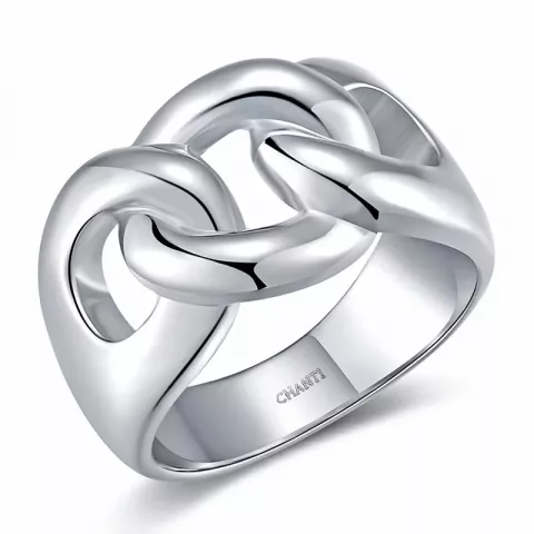panzer ring in zilver