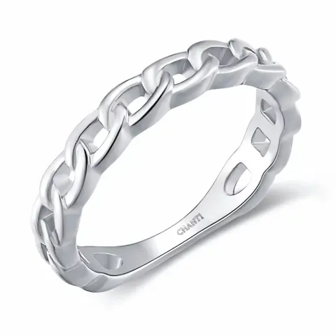 panzer ring in zilver