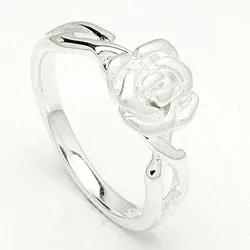 Roze ring in zilver