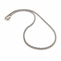 Ketting in geoxideerd sterlingzilver 45 cm x 2,03 mm