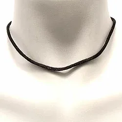 zwart katoenen koord in zilver 45 cm x 