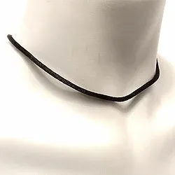 zwart katoenen koord in zilver 45 cm x 