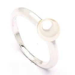 parel ring in zilver