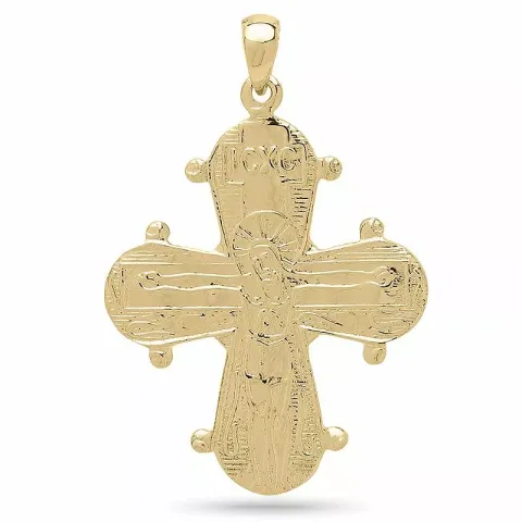 testsieraad dagmarkruis hanger in verguld sterlingzilver