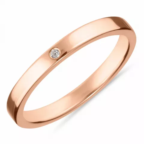 ring in zilver met een roze coating