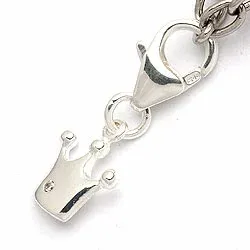 Kroon bedeltjes voor armband in zilver