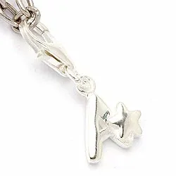 Letter a bedeltje in zilver