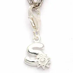 letter s bedeltje in zilver