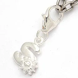 letter s bedeltje in zilver