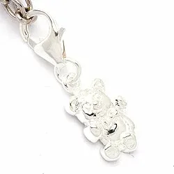 Teddybeer bedeltje in zilver
