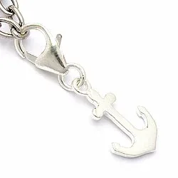 Anker bedeltjes hanger in zilver