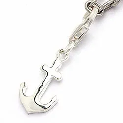 Anker bedeltjes hanger in zilver