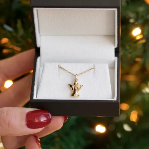 engel hanger in verguld sterlingzilver