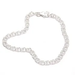 Echt armband in zilver x 3,8 mm