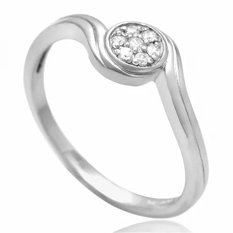 Eenvoudige rond ring in zilver