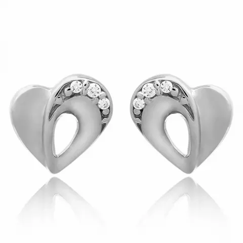 Goedkoop hart zilveren oorstekers in zilver