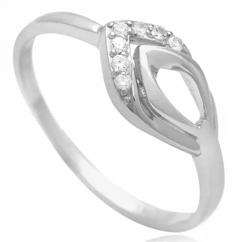 Elegant zirkoon zilver ring in zilver