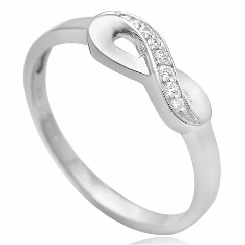 Smal infinity ring in zilver