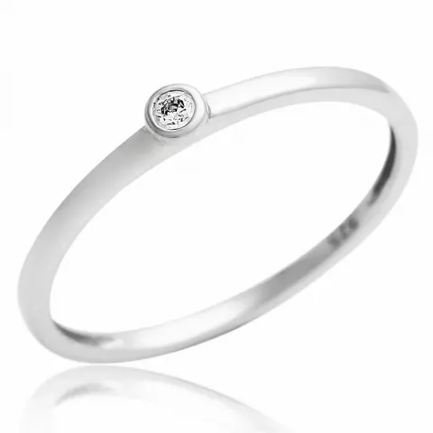 Elegant zirkoon ring in zilver