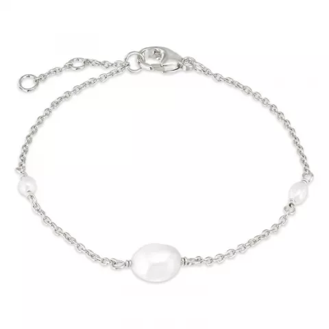 parel armband in zilver