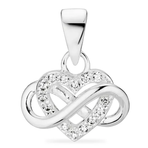 infinity zirkoon hanger in zilver