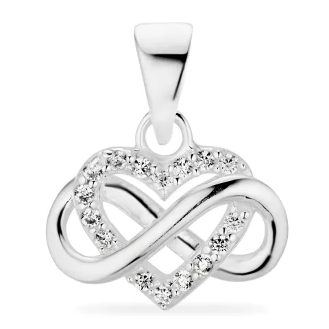 infinity zirkoon hanger in zilver