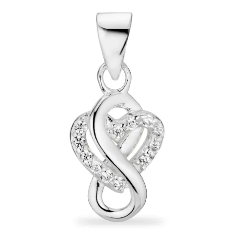 infinity zirkoon hanger in zilver